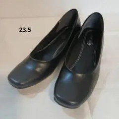 パンプス　23.5　黒　ブラック