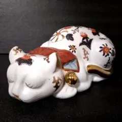 有田焼　古伊万里　染錦　眠り猫　猫置物　磁器　25cm　2230 Amazon.co.jp: 陶器市x 有田焼 古伊万里 染錦 眠り猫 猫置物