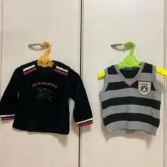 バーバリーロンドン 90サイズ ベスト トレーナー