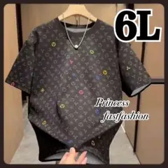 【6L】モノグラム 半袖Tシャツ 大きいサイズ レディース メンズ