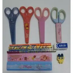 キャラクターはさみと文房具セット