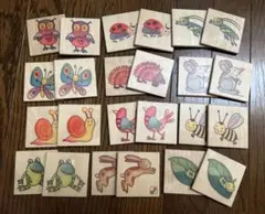 セレクタ社　木のおもちゃ　絵あわせ　カルタ　知育玩具　メモリーゲーム