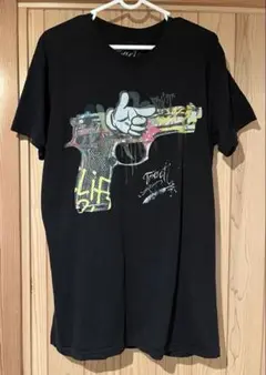 トラクト tract ピストル 銃 ミッキー ミニー Tシャツ ブラック L