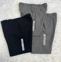 新品UNIQLO ユニクロ 感動パンツ 3点セット W100L73 大きいサイズ
