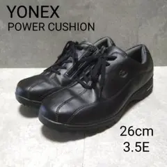 ヨネックスパワークッション コンフォート スニーカー黒 26 SHW-MC21