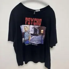 【B級品】H&M 映画 PSYCHO サイコTシャツ 黒　ブラック L