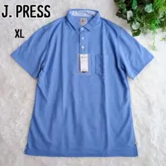 ◾︎未使用 タグ付◾︎ J. PRESS 現行 ブルー ポロシャツ ストライプ XL