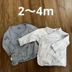 H&M【2-4M】ベビー短肌着2点セット