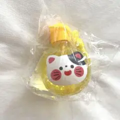 アニマルまんまるシャボン玉ペンダント2 ネコ　猫　ねこちゃん　黄色　イエロー