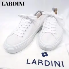 希少美品✨ラルディーニ ローカットスニーカー 保存袋付 ホワイト 40