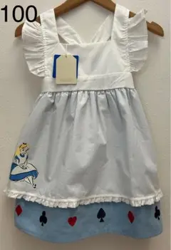 ふしぎの国のアリス アリス ルルアミ ジャンバースカート 100