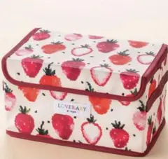 新品未開封 ラブラリーバイフェイラー マルチ収納BOX ストロベリードット柄