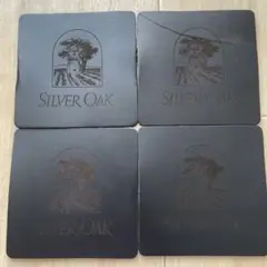 【新品未使用】SILVER OAK コースター(革)4人用