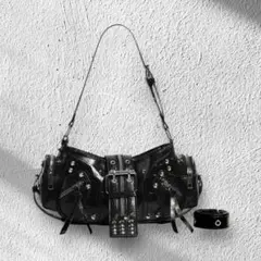 archive y2k grunge bag soho studs Black