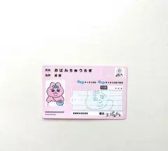 おぱんちゅうさぎ　マイナンバーカード風カード　１枚 アベイル　新品未使用　レア