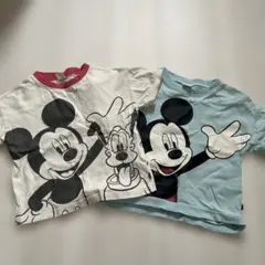 ミッキーマウス プルート Tシャツ 2枚セット 100cm フタフタ