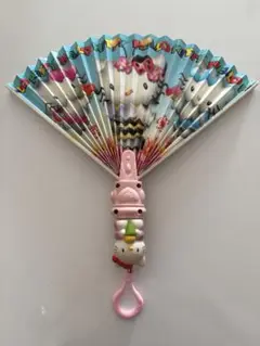 Sanrio ハローキティ　ワンタッチ扇子　レア