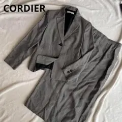 コルディアCORDIER ブロックチェックセットアップスーツスカート入学卒業