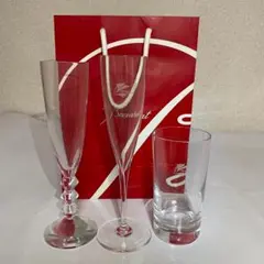 ☆バカラ グラス☆ ネーム入り 3点セット