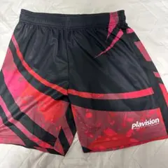 Plavision ハンドボールパンツ XL 黒/赤