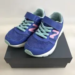 ☆New Balance キッズ スニーカー 青/ピンク　18.5cm☆