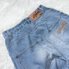 Wudge Boy over dye double knee denim