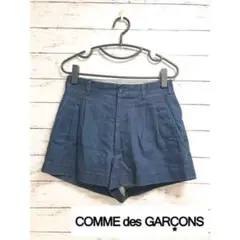 COMME des GARCONS ◆ハイウエストショートパンツ XS デニム