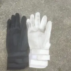 アイピーセレクトバッティング用手袋 黒と白 2個セット　右手のみ