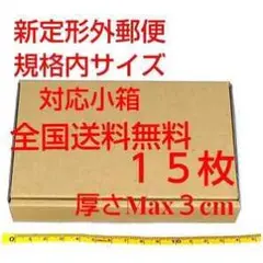新定形外郵便対応小箱 15枚セット