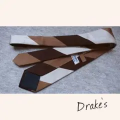 ドレイクス Drakes ネクタイ 段落ち ストライプ ビームス BEAMS