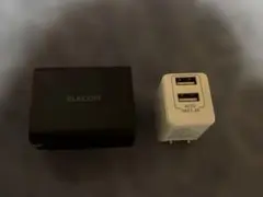ELECOM USB充電器 USB充電器 ACアダプタ最大3.4A