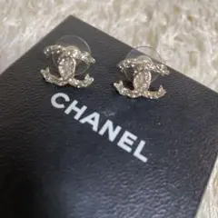 CHANEL シャネル ねじれココマーク ストーン ゴールドカラー ピアス