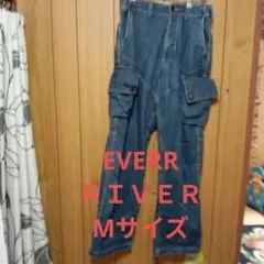 EVER RIVER カーゴパンツ デニム インディゴ
