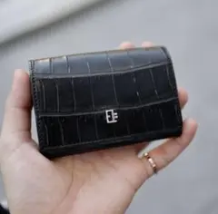 未使用級✨EUROKENVY ユーロケンビー　コンパクトウォレット　クロコ型押し 未使用級✨EUROKENVY ユーロケンビー コンパクトウォレット
