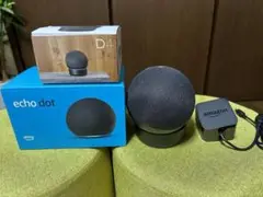 Echo Dot 第4世代 スマートスピーカーチャコール バッテリーベースセット