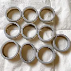10個セット スーツケース タイヤカバー グレー