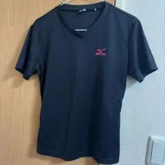 Mizuno 黒 Vネックシャツ XL