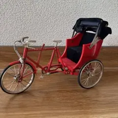 赤い人力車ミニチュア