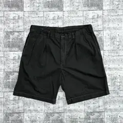 90-00s POLO ポロラルフローレン タックチノショーツ ブラック 後染
