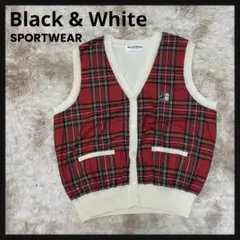 Blacku0026White SPORTSWEAR チェックベスト ゴルフウェア 11