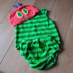 はらぺこあおむし　帽子付きベビー着ぐるみ　80〜90