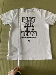 美品バスケTシャツコンバースconverse白ミニバス練習着