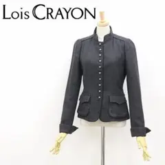 A5444■ロイスクレヨン ウール スタンドカラー ベルボーイジャケット M