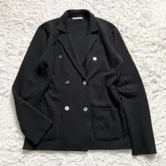 極美品■クルチアーニ　カシミヤ100％　ダブル　ジャケット　ニットカーディガン