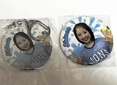 西武ライオンズ★bluelegends Shinon 缶バッジ　キーホルダー