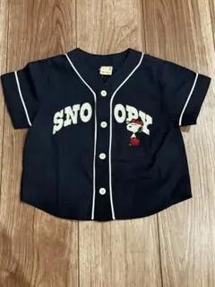 SNOOPY ボタン付きシャツ 80サイズ