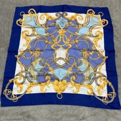 LANCEL シルク　スカーフ　SILK silk チェーン柄　シルクスカーフ