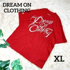 DREAM ON CLOTHING 大きいサイズ Tシャツ 半袖カットソー 英字
