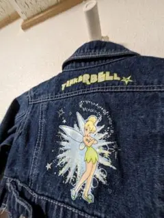 【US直輸入品】Disneyヴィンテージ ティンカーベル 刺繍ジャケット 4/5