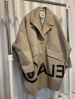 MM6 MaisonMargielaロゴプリントシンプルコート セットアップ
